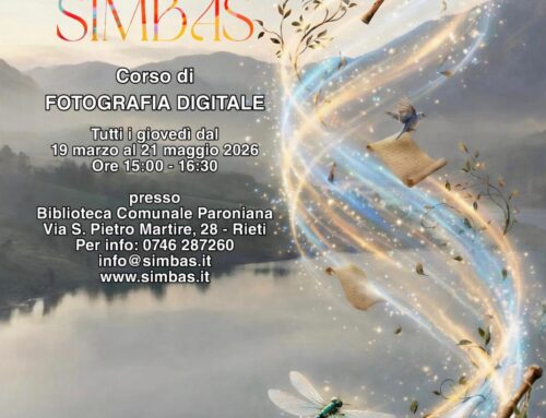 SIMBAS PRESENTA IL NUOVO CORSO DI FOTOGRAFIA DIGITALE DAL 19 MARZO AL 21 MAGGIO 2026